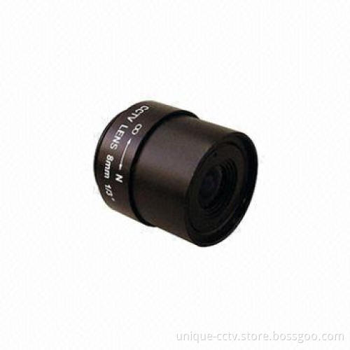 8mm focal length 1/3 format fixed iris cs lens